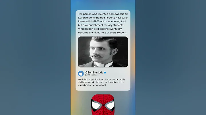 The person who invented homework is an Italian teacher named Roberto Nevilis. He invented it in 1905