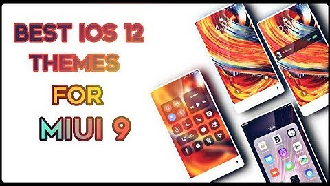 Top 3 IOS 12 themes for miui 9||no third party(available in theme store)