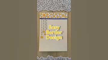 EASY BORDER DESIGNS/PROJECT WORK DESIGNS/CORNER AND SIDE BORDER DESIGN #borderdesigns #shorts #viral