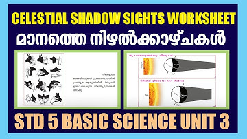 STD 5 BASIC SCIENCE UNIT 3|CELESTIAL SHADOW SIGHTS|Part 2 |മാനത്തെ നിഴൽ കാഴ്ചകൾ|Kite Victers SCERT