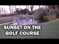 Desert sunset on the golf course