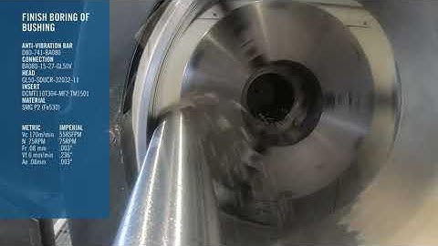 Internal finishing of a turning operation without changing inserts | Seco Tools
