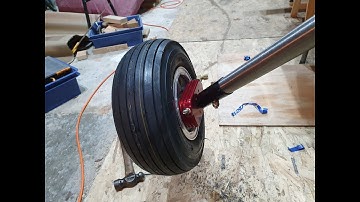 Sonex B Part 46 - Fitting the brakes and front wheels