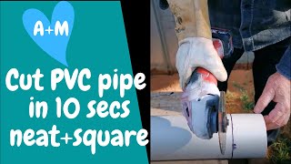 How to mark and cut PVC pipe neat and square