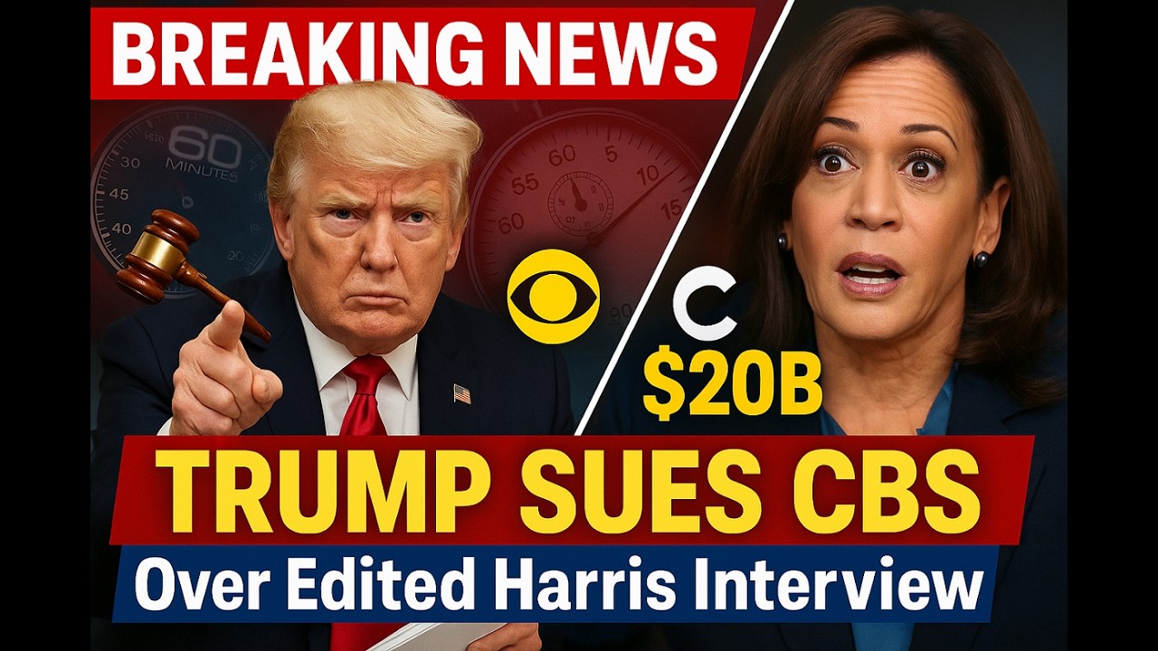 Trump Sues CBS for $20B Over '60 Minutes' Interview with Kamala Harris ...