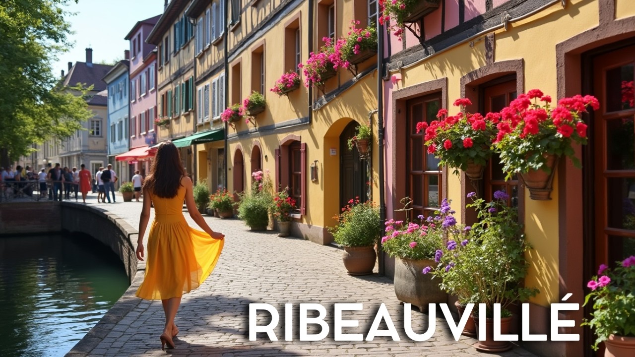 Spring in Ribeauvillé, Walking tour 4k 🇫🇷 You’ll Fall in Love With This Village in Under 5 Minutes