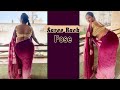 Trending saree back pose  low waist  saree fashion  saree sundari saree