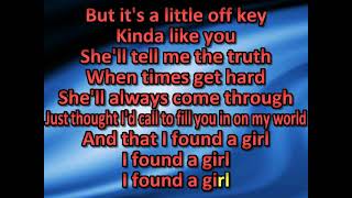 David J - Found a Girl (karaoke) (by request)