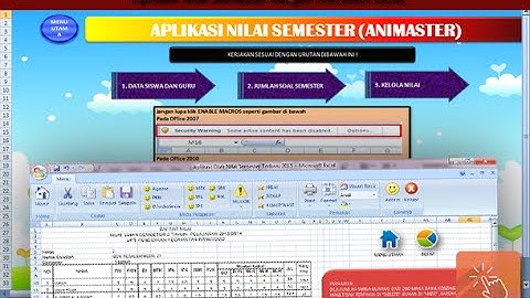 Aplikasi Pengolahan Nilai Semester dengan Microsoft Excel