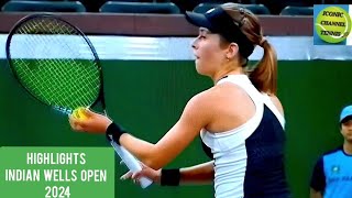 KATIE VOLYNETS/ONS JABEUR/HIGHLIGHTS INDIAN WELLS OPEN 2024