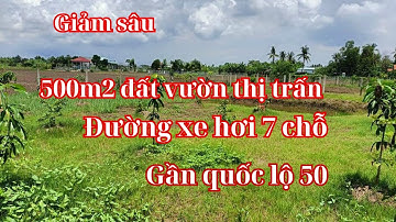 Đất vườn Cần Giuộc. Diện tích 500m2, thị trấn Cần Giuộc đường xe hơi, gần sông thoáng mát, SHR.