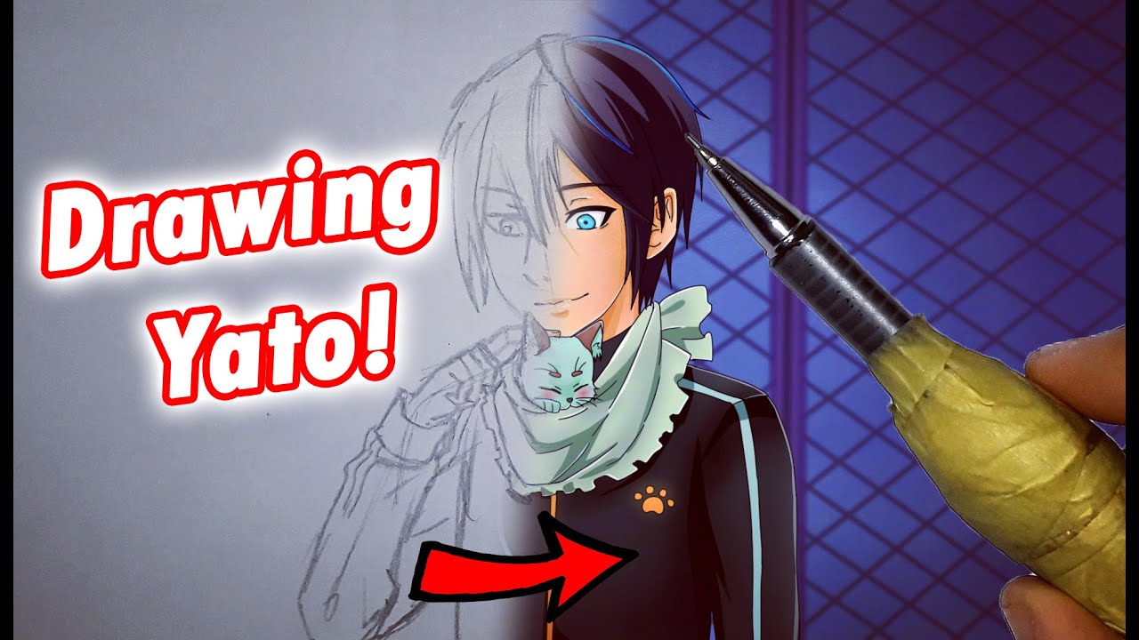 Speed Drawing yato ! Noragami - (traditionally and digitally) Clip Studio Paint