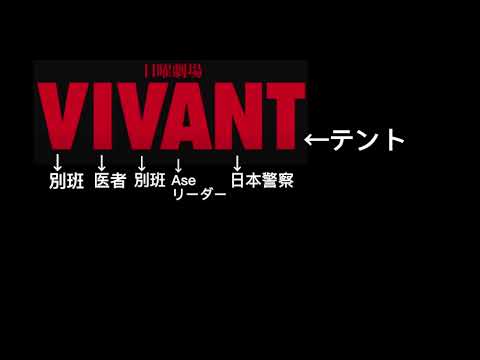 『VIVANT』【考察】4話 別班VSテント！VIVANTにヒントが？！