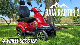 🦖Raptor 2 4 Wheel Full Review + Test Ride Baja Mobility BA340