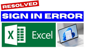 You Need to Sign in With an Account Associated Excel error Fixed