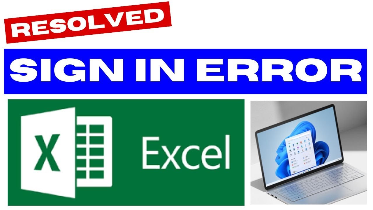 You Need to Sign in With an Account Associated Excel error Fixed - YouTube