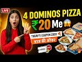 4 DOMINOS PIZZA ₹20 Me😱 | Domino's Pizza Coupon Code Today | Domino's pizza offers today | Domino's🍕