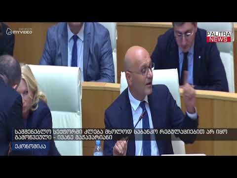 სამშენებლო სექტორში კლება მხოლოდ საბანკო რეგულაციებით არ იყო გამოწვეული - ივანე მაჭავარიანი