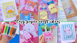 DIY cute stationery ideas ✨ easy to make ✨ school craft ✨ How to make  stationery 