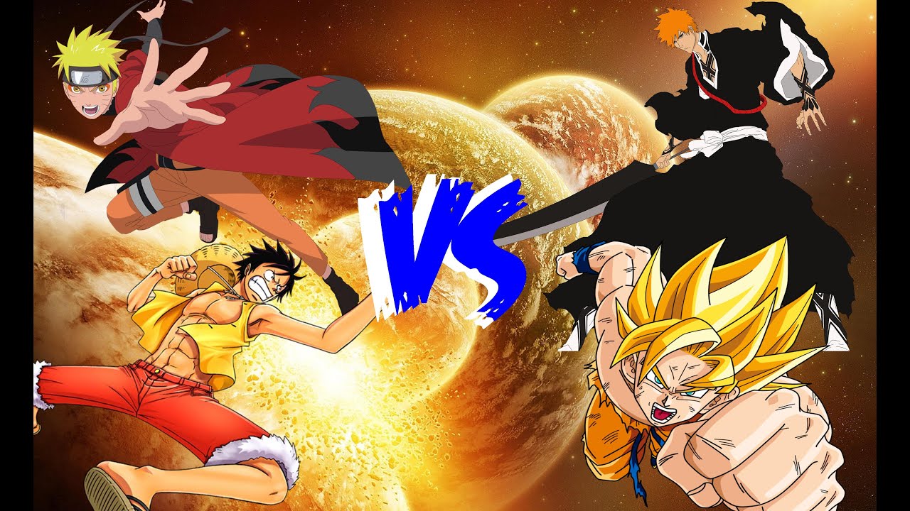 Naruto Vs Ichigo Vs Luffy Vs Goku Rap Epico Cricri D Youtube