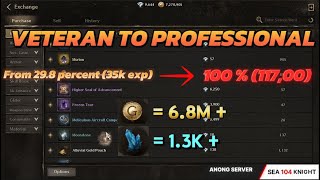 [NIGHTCROWS] CRAFTING FROM VETERAN TO PROFESSION PROSPERITY !! HOW MUCH GOLD AND DIAMOND TO 100% !!