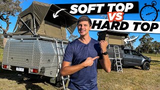 Dune Roof Top Tent HARD TOP vs SOFT TOP setup times compared! screenshot 4