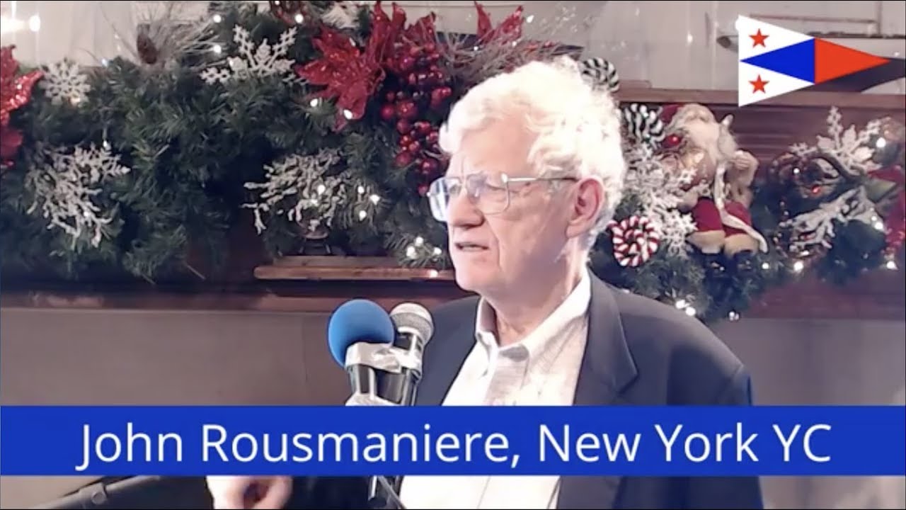 John Rousmaniere at St Francis YC's Wednesday Yachting Luncheon, 29 Nov 17