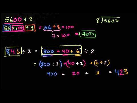 გაყოფა თანრიგების გათვალისწინებით