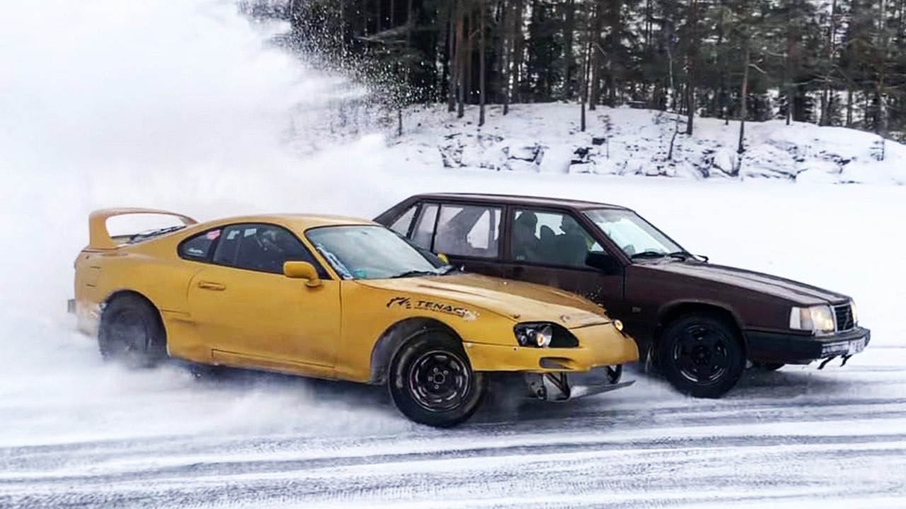 POV: CRAZY Ice Drifting with TOYOTA SUPRA