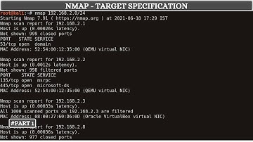 Nmap - Target Specification | Part 1 | [ தமிழில் ]