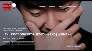 SeongJin Cho : Mozart Piano Concerto No. 23 in A major, K. 488 (20220602 Salzburg)