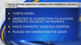 LPD officer arrested, charged with domestic violence in Lafayette Parish