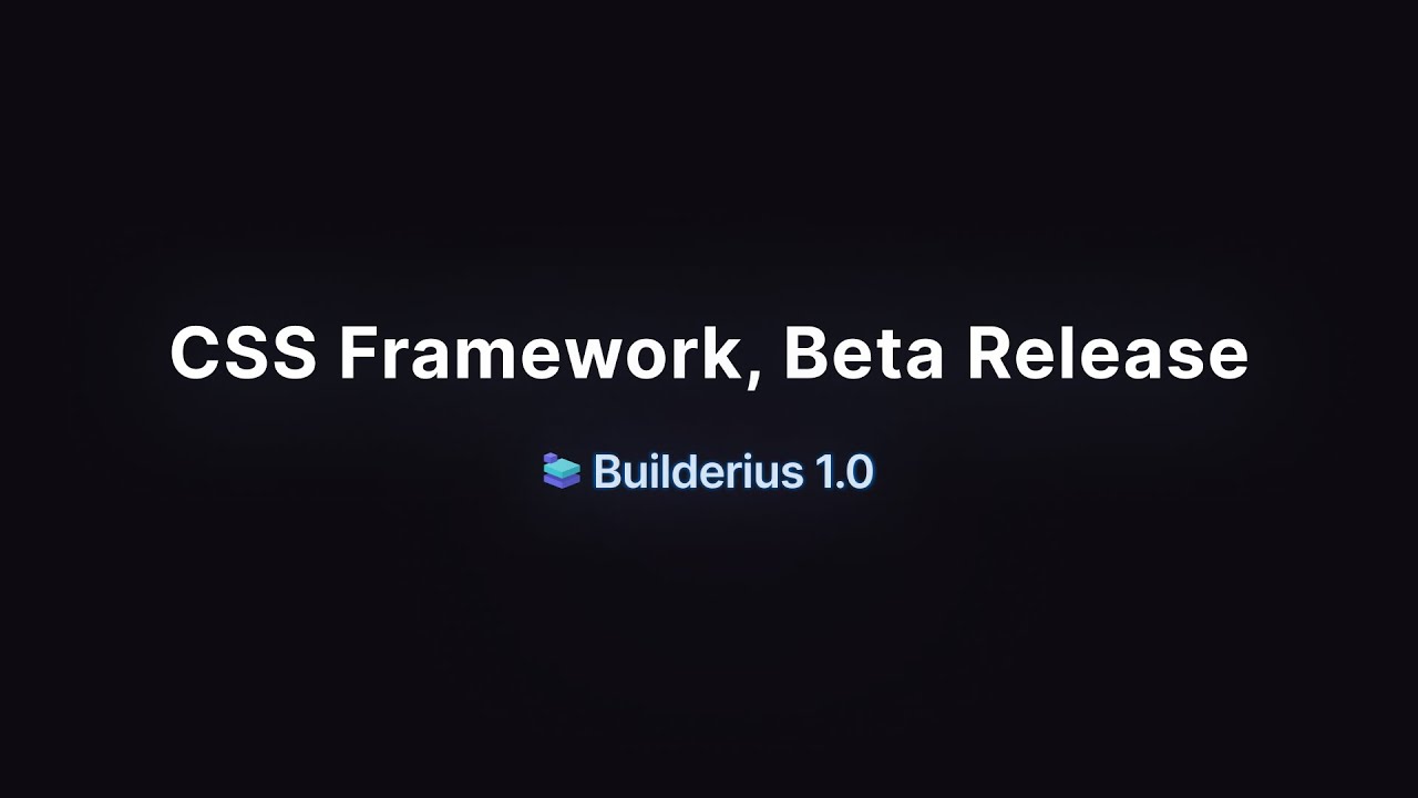 Introduction to the Builderius CSS Framework (BETA) - YouTube