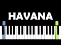 Havana EASY BEGINNER Piano Tutorial | Camila Cabello ft. Young Thug