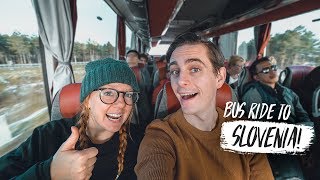 First Time in SLOVENIA! Bus Ride to Maribor + Tasting Slovenian Treats!