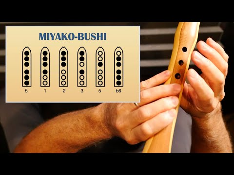 MIYAKO-BUSHI Scale for Native Flute