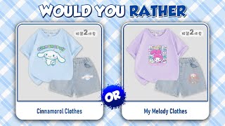 Would You Rather 👗Sanrio Clothes Edition👒