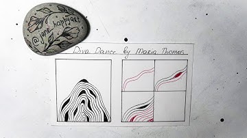 DIVA DANCE BY MARIA THOMAS || ZENTANGLE