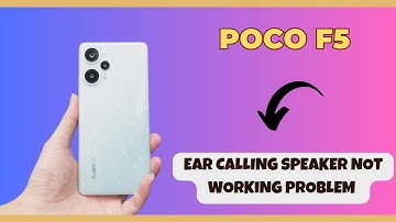 Ear calling speaker not working problem POCO F5 || How to solve ear calling speaker issues