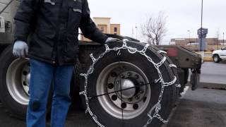 Commercial Vehicle Tire Chain Install