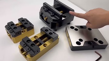 HPEDM precision self centering vise and qucik change base pallet #selfcenteringvise #5axisvise #cnc
