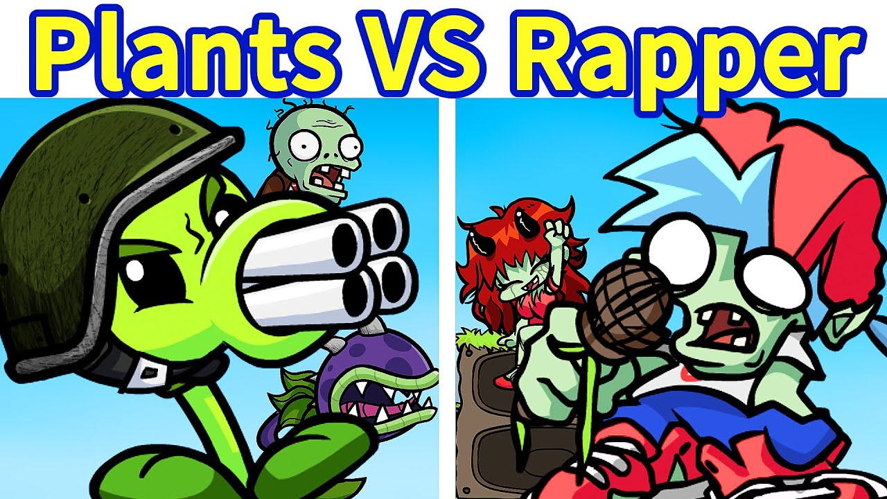 Friday Night Funkin' VS Plants vs. Rappers FULL WEEK + Cutscenes (FNF Mod/Crazy)  (PVZ Mod/Zombies)
