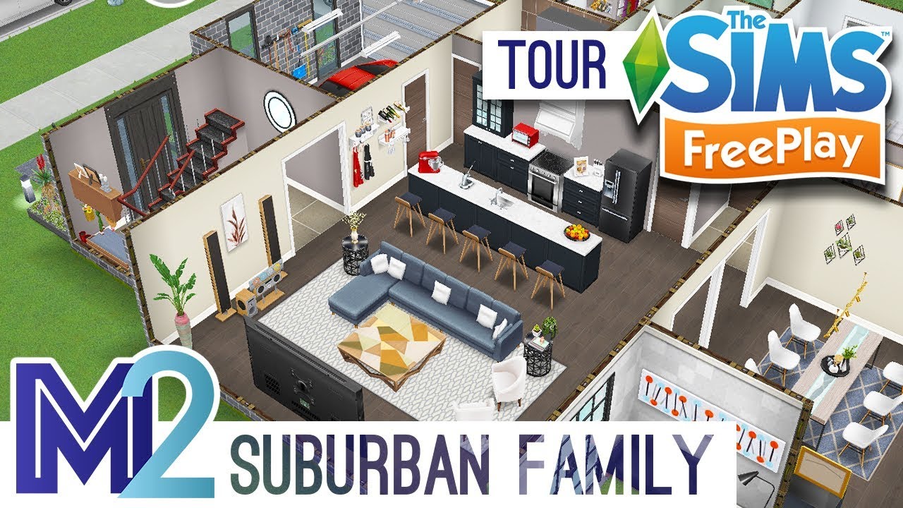 Sims Freeplay Suburban Family House