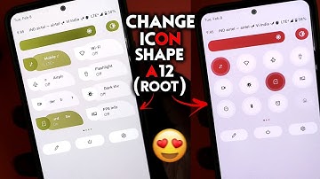 Change Icon Shape of Quick Setting Pannel | A12 QS Themer App 🔥😽