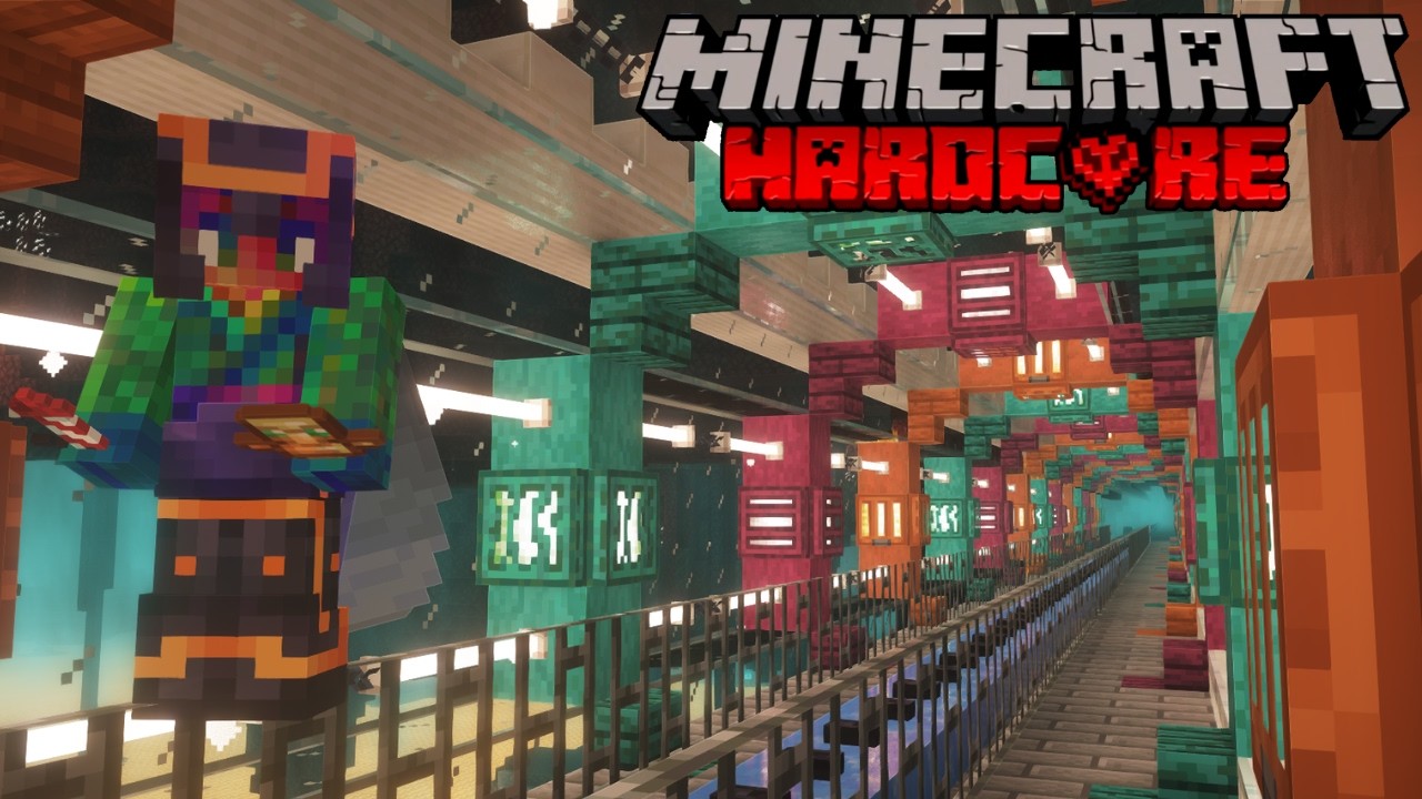 Starting the Nether Highway in Hardcore Minecraft