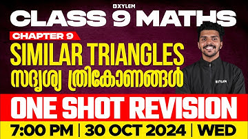 Class 9 Maths | Chapter 6 | Similar Triangles - One Shot Revision | Xylem Class 9