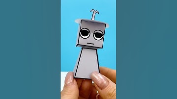 How to Make INCREDIBOX SPRUNKI Clukr Silver with Papercraft - Easy DIY Tutorial #sprunki #papercraft