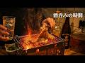 深夜の1人呑み。無骨なグリルでホルモンとハイボール