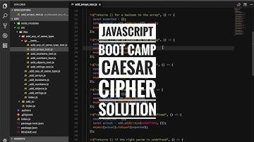 Javascript boot camp - Caesar cipher solution