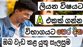 Last Minute Exam Secrets. / How to work the day before the exam to get an A pass./ Study with SAJEE